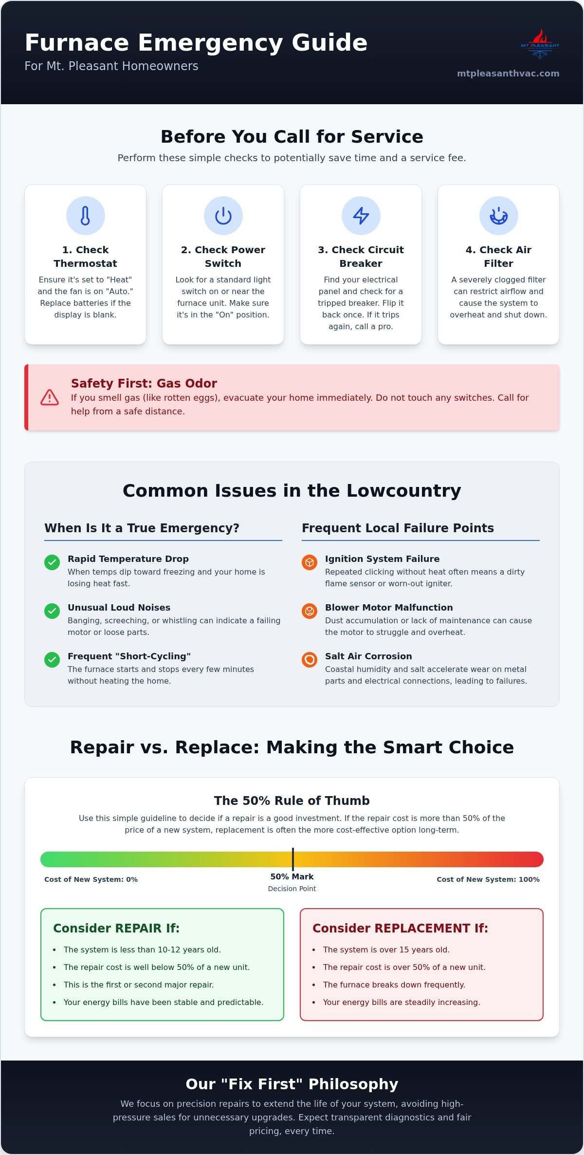 24/7 Emergency Furnace Repair in Mt. Pleasant, SC: Fast, Local Help