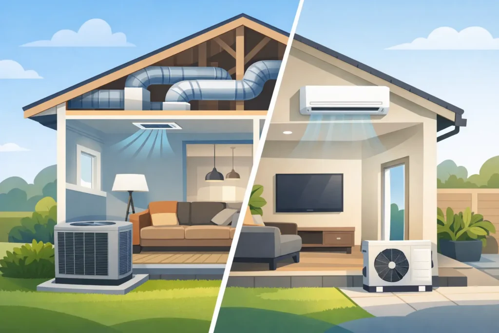 Central Air vs Ductless: Which Fits Your Home?