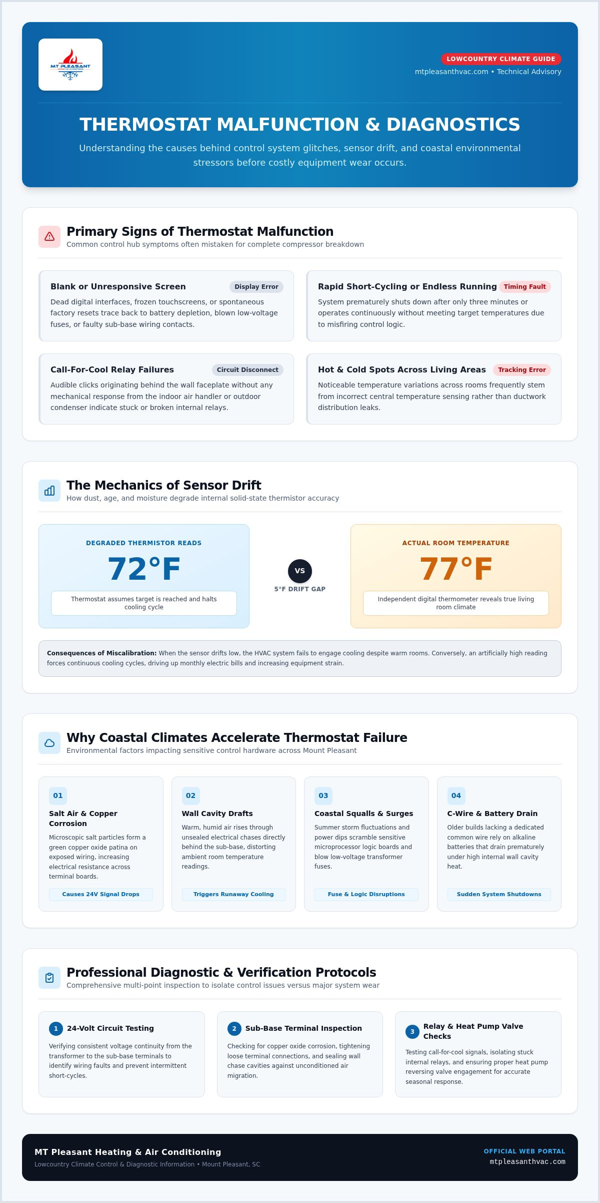 Expert Thermostat Repair in Mount Pleasant, SC: Restore Home Comfort Fast
