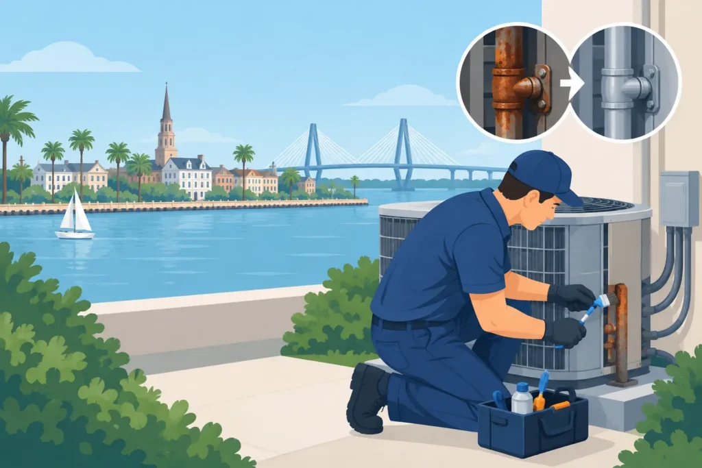 Charleston HVAC Corrosion Repair That Lasts
